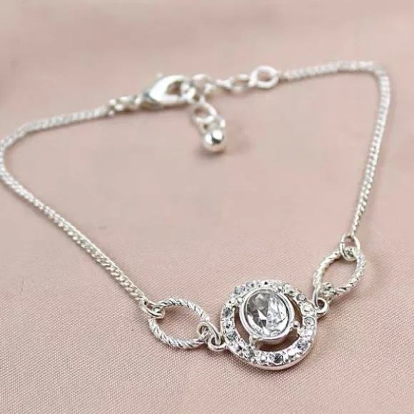 ❣️$25/3❣️ Elegant Rhinestone Silver Plated Bracelet - Picture 3 of 9